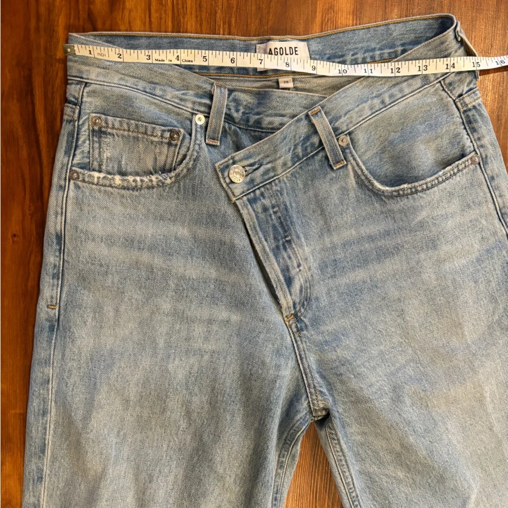 AGOLDE Criss Cross Upsized Jean in suburbia medium wash size 26 - Picture 9 of 10